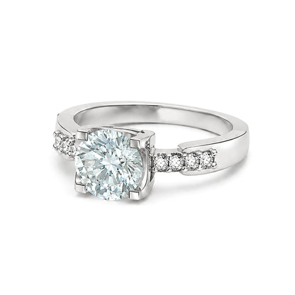 RS-10382 | Fancy Color 1CT Ring | White Gold Plated