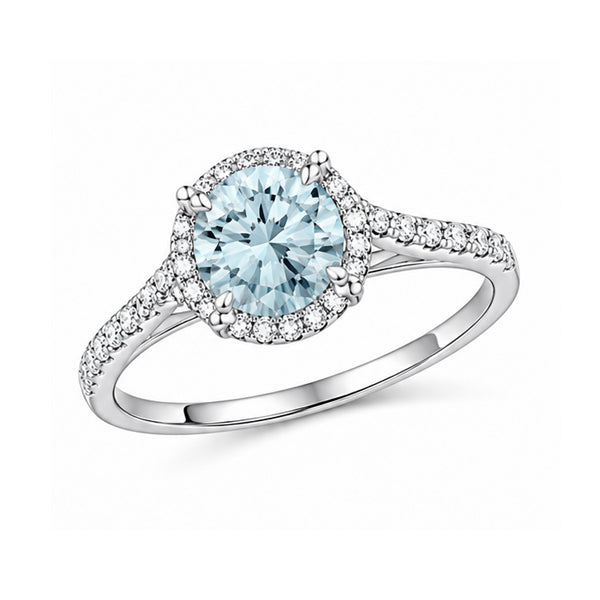 RS-10122 | Fancy Color 1CT Ring | White Gold Plated
