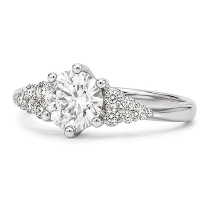 RS-10401 | D-Color 1CT Ring | White Gold Plated