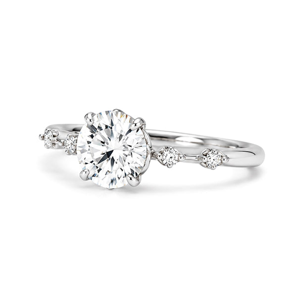 RS-10461 | D-Color 1CT Ring | White Gold Plated