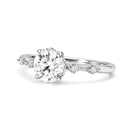 RS-10461 | D-Color 1CT Ring | White Gold Plated
