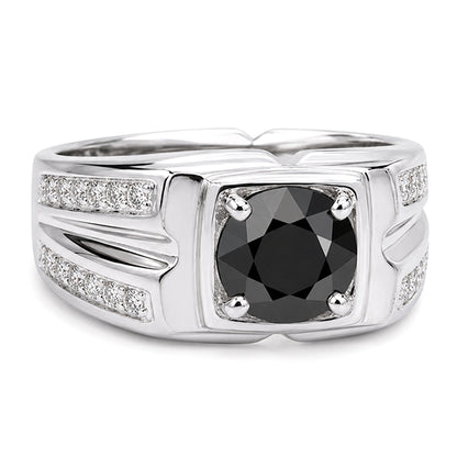 RS-10273 | Men's Fancy Color 1CT Ring | White Gold Plated