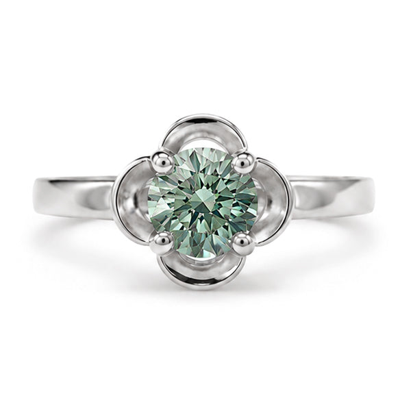 RS-10562 | Fancy Color 1CT Ring | White Gold Plated