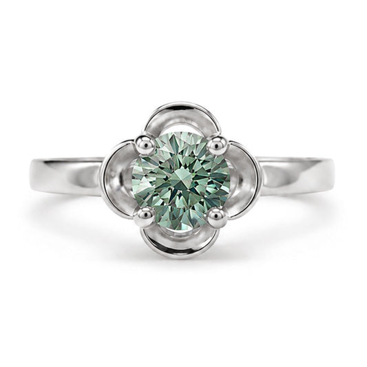 RS-10562 | Fancy Color 1CT Ring | White Gold Plated
