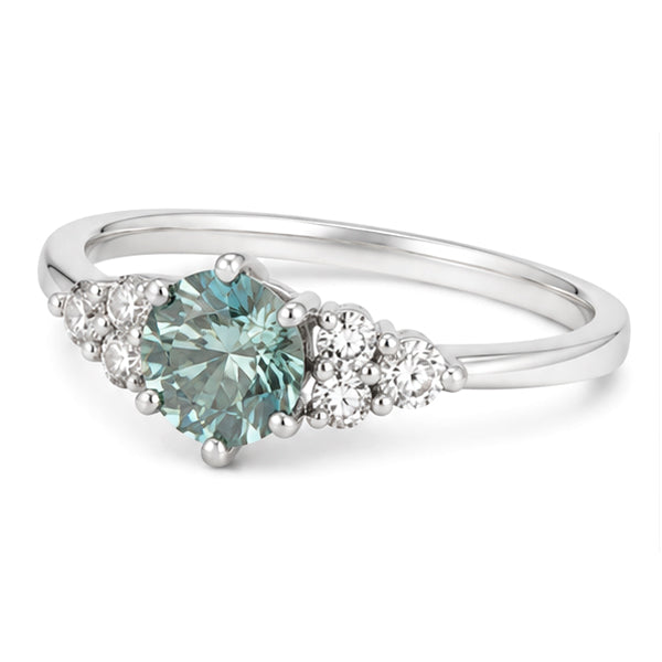 RS-10472 | Fancy Color 0.5CT Ring | White Gold Plated