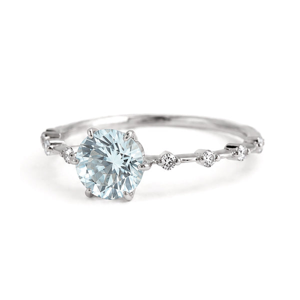 RS-10462 | Fancy Color 1CT Ring | White Gold Plated