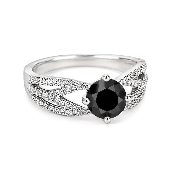 RS-10183 | Fancy Color 2CT Ring | White Gold Plated