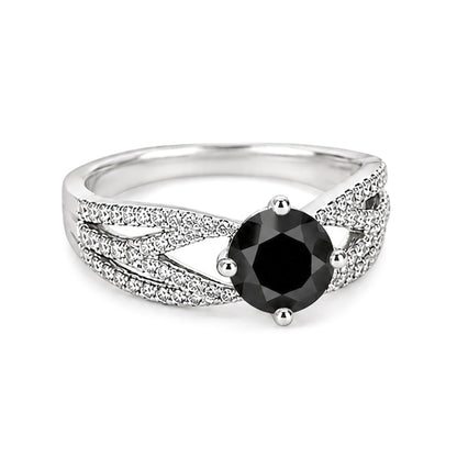 RS-10183 | Fancy Color 2CT Ring | White Gold Plated
