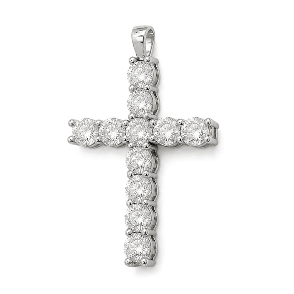 6CT Moissanite Cross Pendant | Power of Faith | Upgraded Version