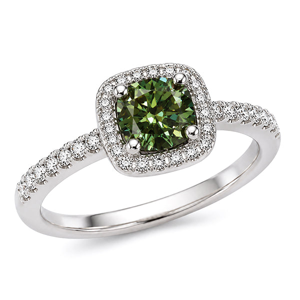 RS-10042 | Fancy Color 1CT Ring | White Gold Plated