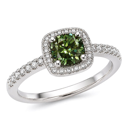 RS-10042 | Fancy Color 1CT Ring | White Gold Plated