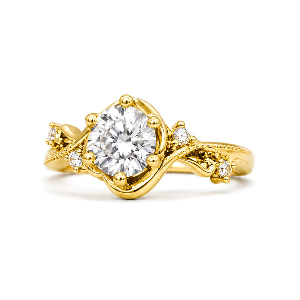 RS-10454 | D-Color 1CT Ring | 18K Gold Plated