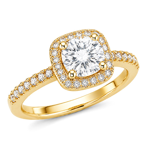 RS-10044 | D-Color 1CT Ring | 18K Gold Plated