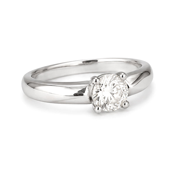 RS-10281 | Men's D-Color 0.5CT Ring | White Gold Plated
