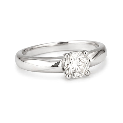 RS-10281 | Men's D-Color 0.5CT Ring | White Gold Plated