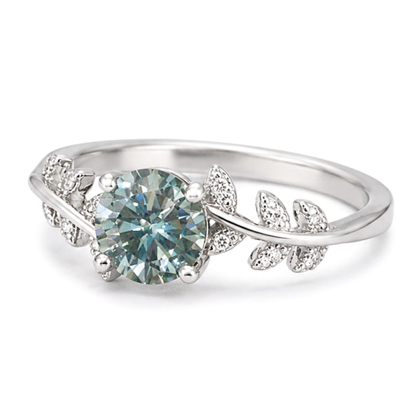 RS-10482 | Fancy Color 1CT Ring | White Gold Plated