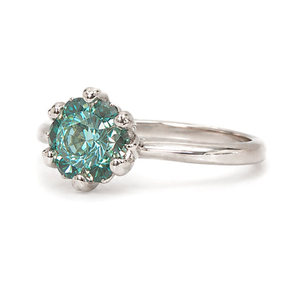 RS-10392 | Fancy Color 1CT Ring | White Gold Plated