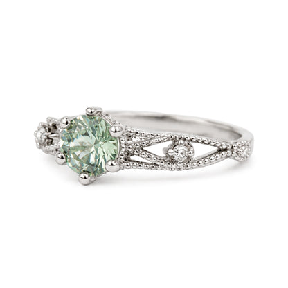 RS-10442 | Fancy Color 0.5CT Ring | White Gold Plated
