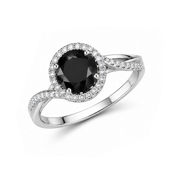 RS-10113 | Fancy Color 1CT Ring | White Gold Plated