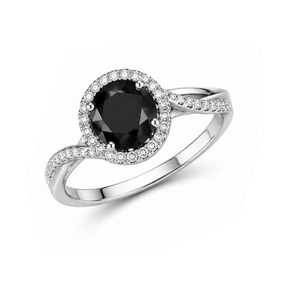 RS-10113 | Fancy Color 1CT Ring | White Gold Plated