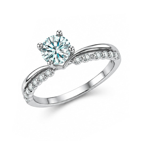 RS-10102 | Fancy Color 1CT Ring | White Gold Plated