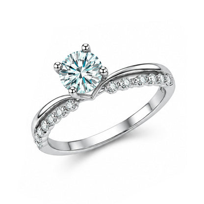 RS-10102 | Fancy Color 1CT Ring | White Gold Plated