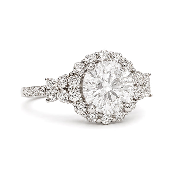 RS-10171 | D-Color 2CT Ring | White Gold Plated