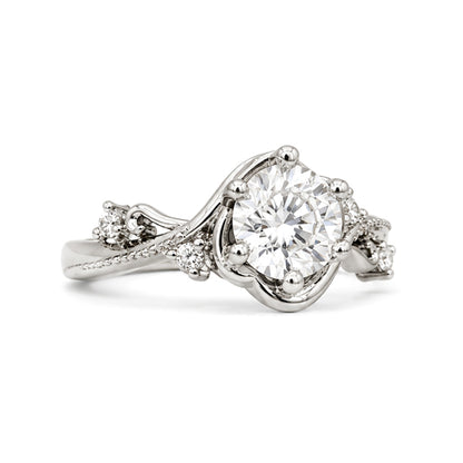 RS-10451 | D-Color 1CT Ring | White Gold Plated