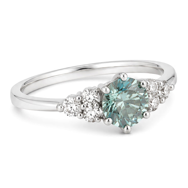 RS-10472 | Fancy Color 0.5CT Ring | White Gold Plated