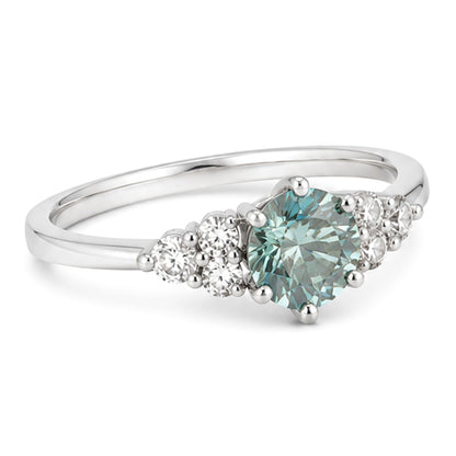 RS-10472 | Fancy Color 0.5CT Ring | White Gold Plated