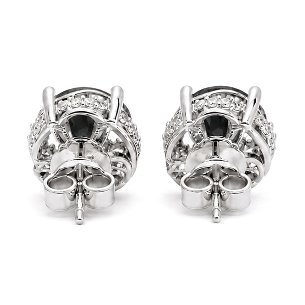 ES-20103 | Fancy Color 2CT Stud Earrings | White Gold Plated
