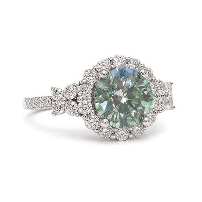 RS-10172 | Fancy Color 2CT Ring | White Gold Plated