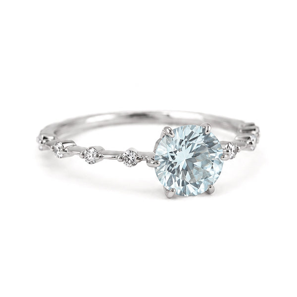 RS-10462 | Fancy Color 1CT Ring | White Gold Plated