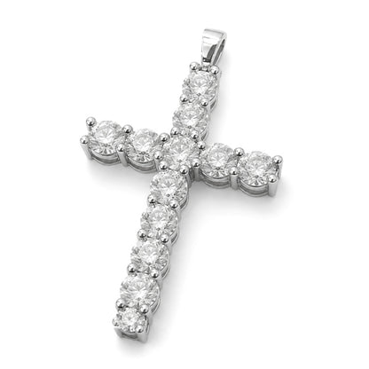 6CT Moissanite Cross Pendant | Power of Faith | Upgraded Version