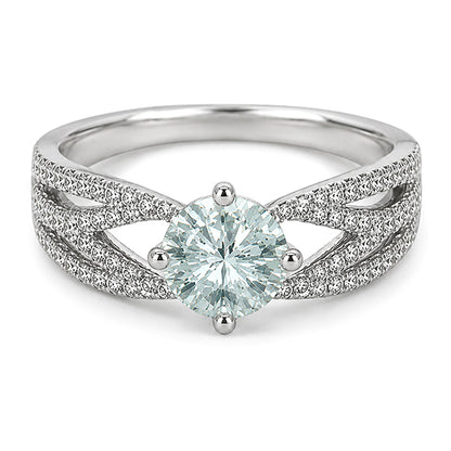 RS-10182 | Fancy Color 2CT Ring | White Gold Plated