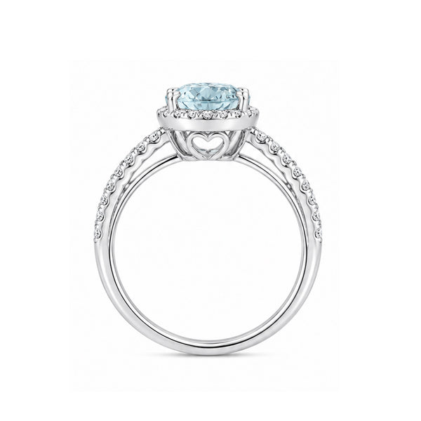 RS-10122 | Fancy Color 1CT Ring | White Gold Plated