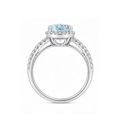 RS-10122 | Fancy Color 1CT Ring | White Gold Plated