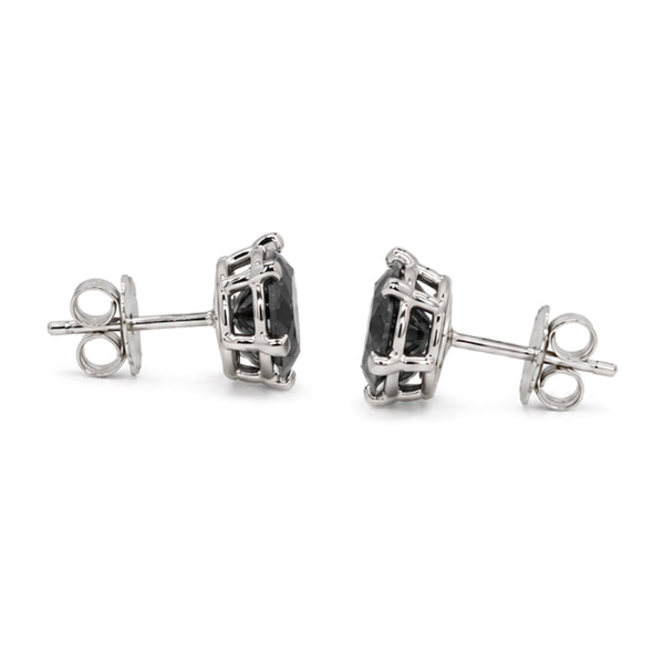 ES-20063 | Fancy Color 2CT Stud Earrings | White Gold Plated