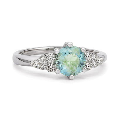 RS-10402 | Fancy Color 1CT Ring | White Gold Plated