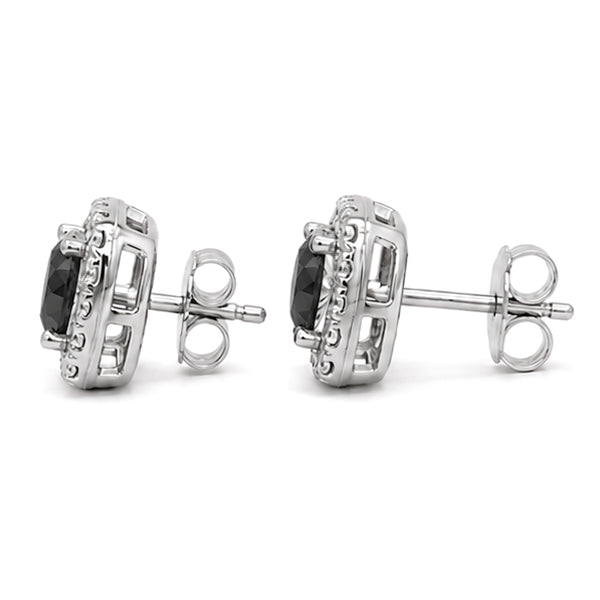 ES-20053 | Fancy Color 1CT Stud Earrings | White Gold Plated