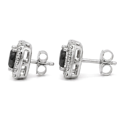 ES-20053 | Fancy Color 1CT Stud Earrings | White Gold Plated