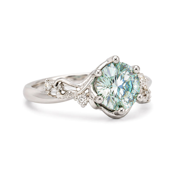 RS-10452 | Fancy Color 1CT Ring | White Gold Plated