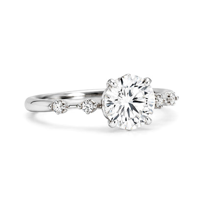 RS-10461 | D-Color 1CT Ring | White Gold Plated