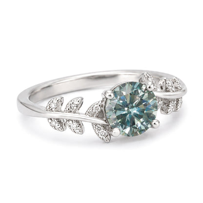 RS-10482 | Fancy Color 1CT Ring | White Gold Plated