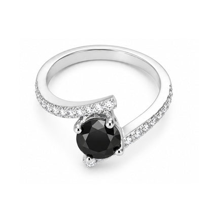 RS-10223 | Fancy Color 2CT Ring | White Gold Plated
