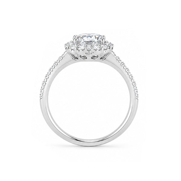 RS-10021 | D-Color 1CT Ring | White Gold Plated