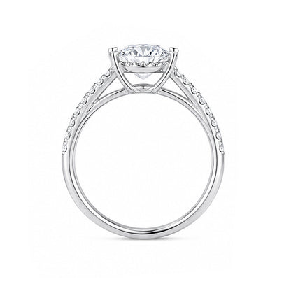 RS-10121 | D-Color 1CT Ring | White Gold Plated