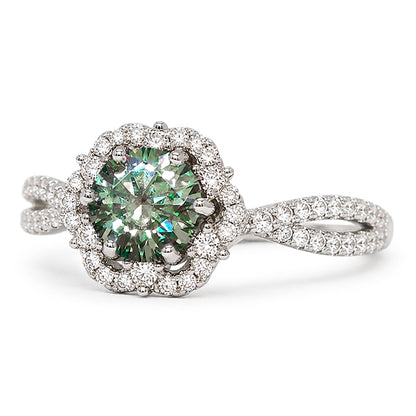 RS-10072 | Fancy Color 1CT Ring | White Gold Plated