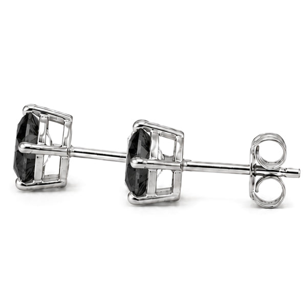 ES-20083 | Fancy Color 1CT Stud Earrings | White Gold Plated