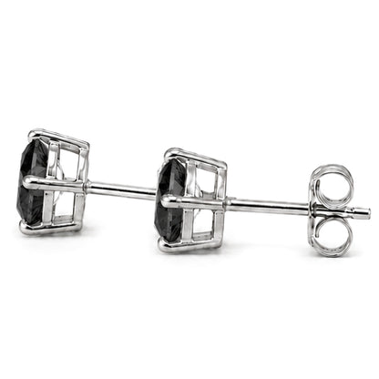 ES-20083 | Fancy Color 1CT Stud Earrings | White Gold Plated